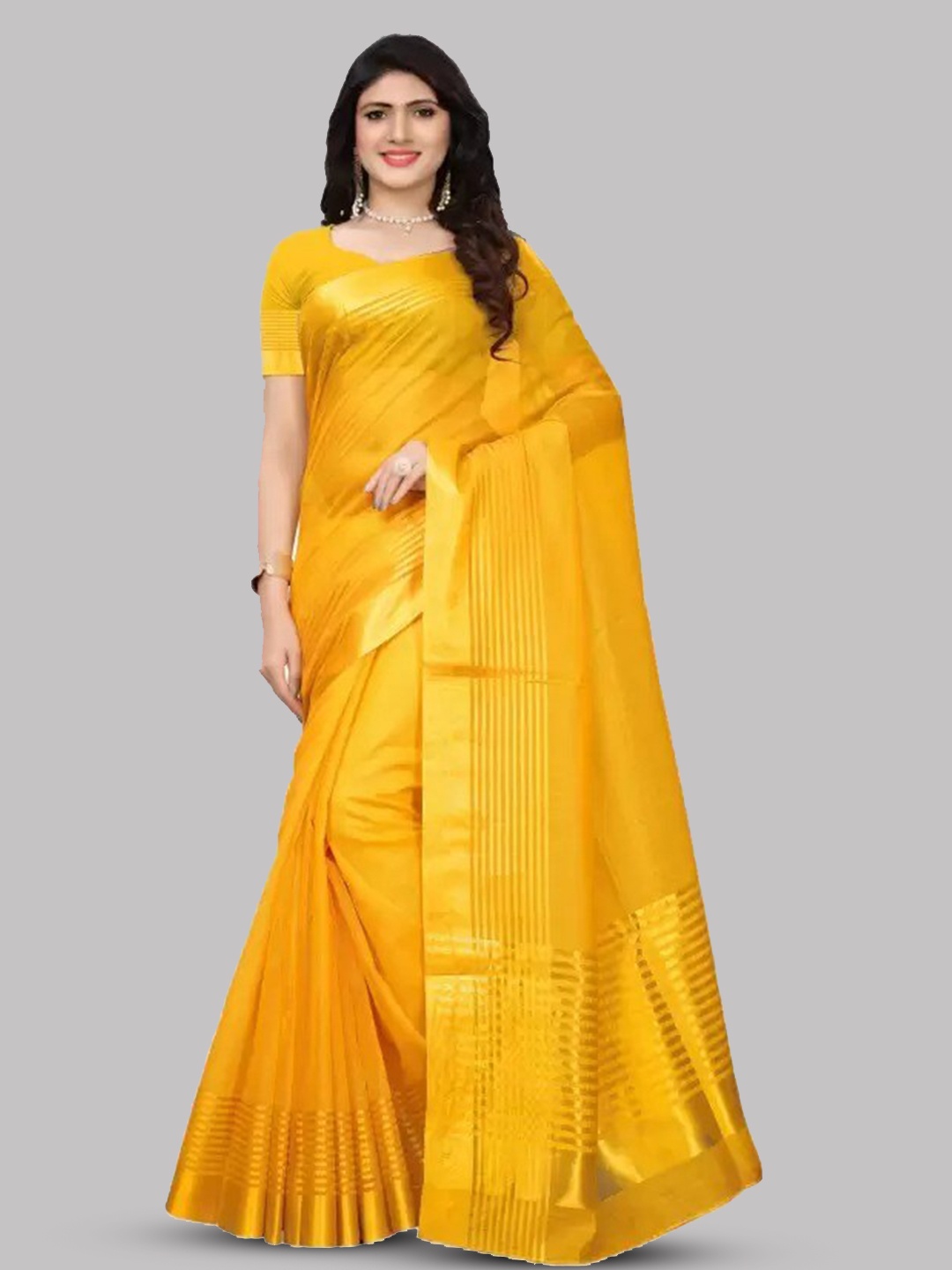 

SAADHVI Ready to Wear Saree, Yellow