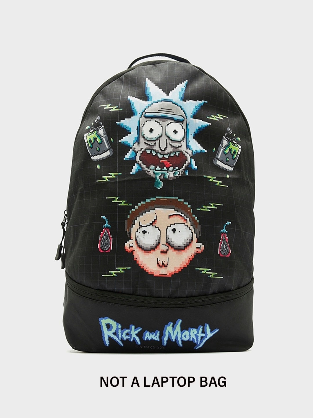 

Bewakoof Rick & Morty Printed Backpack, Black