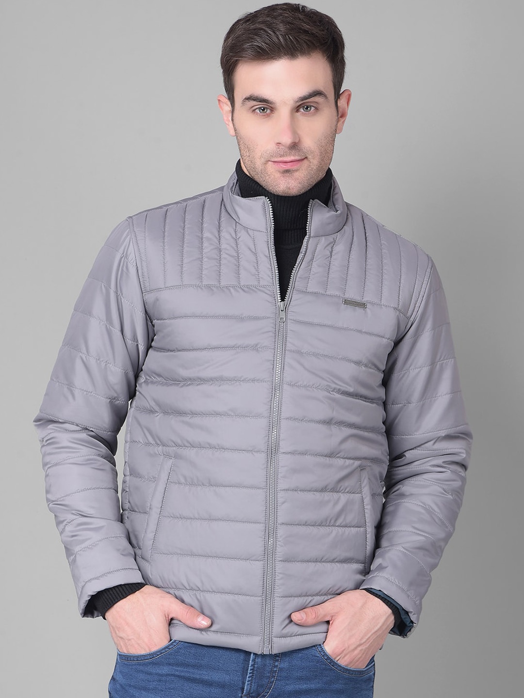 

Canary London Mock Collar Padded Jacket, Grey