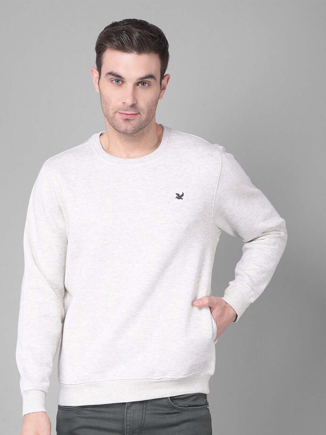 

Canary London Round Neck Sweatshirt, Grey melange