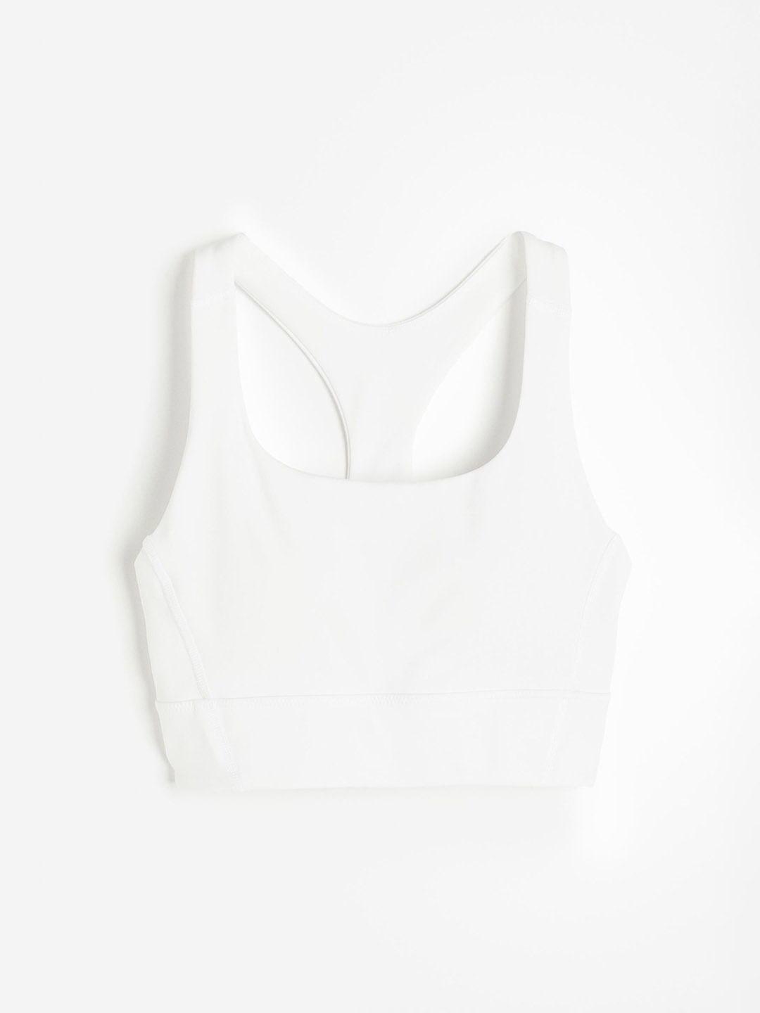 

H&M Women DryMove Medium Support Sports Bra, White