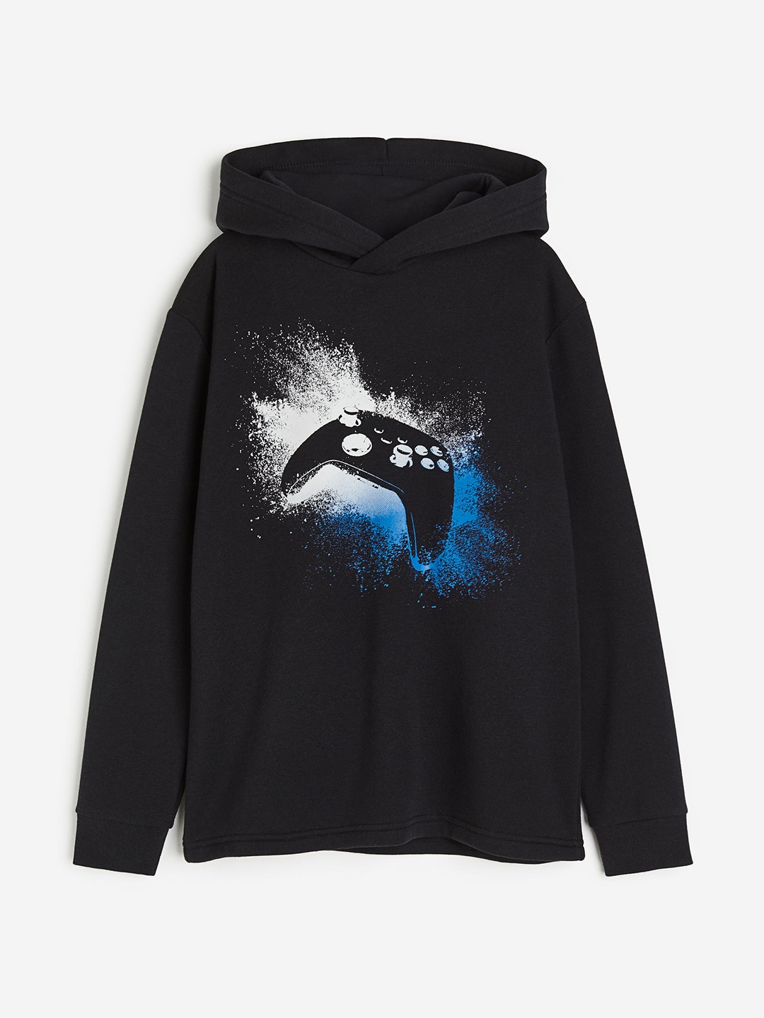 

H&M Boys Printed Hoodie, Black