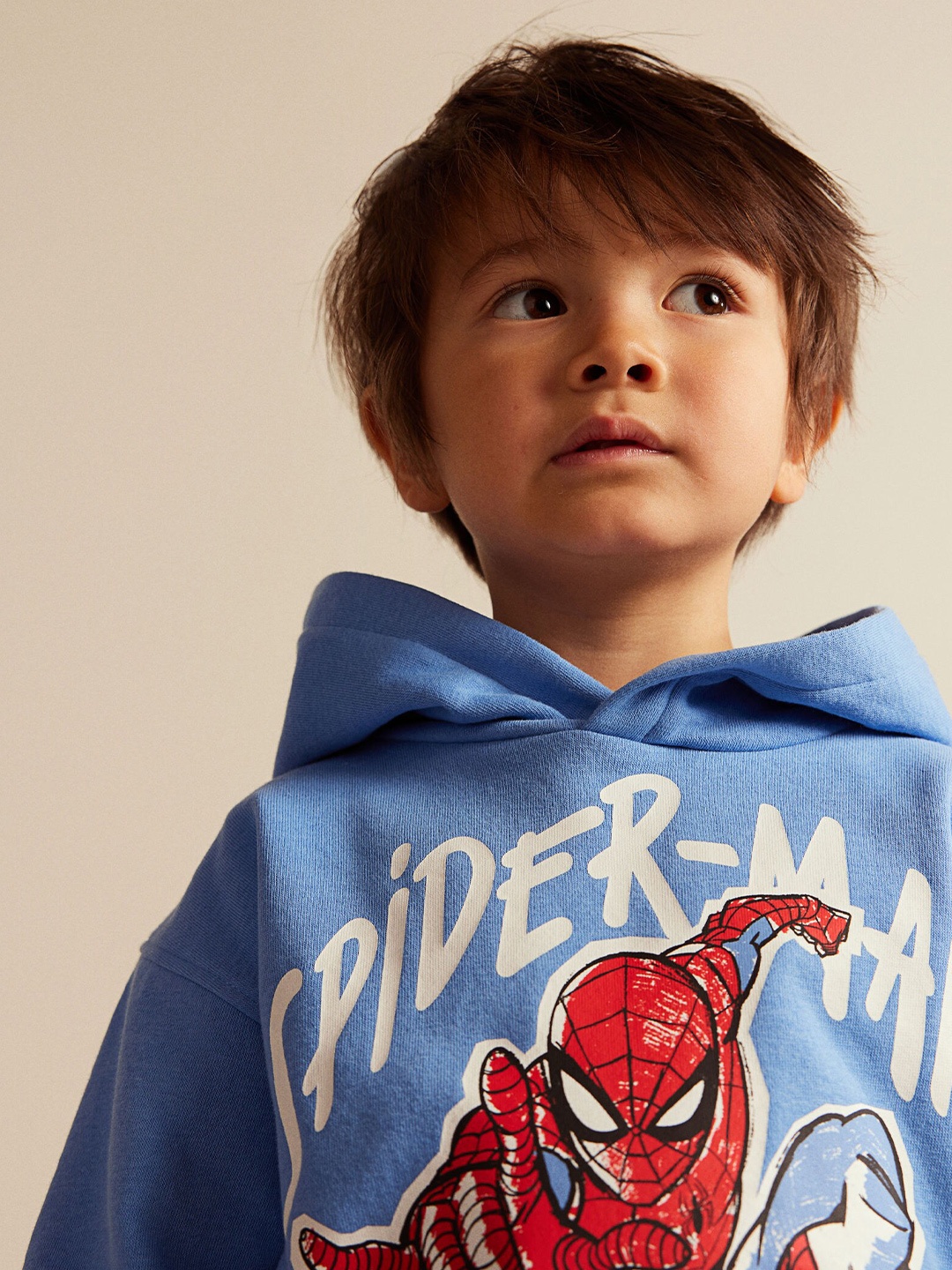 

H&M Boys Printed Hoodie, Blue