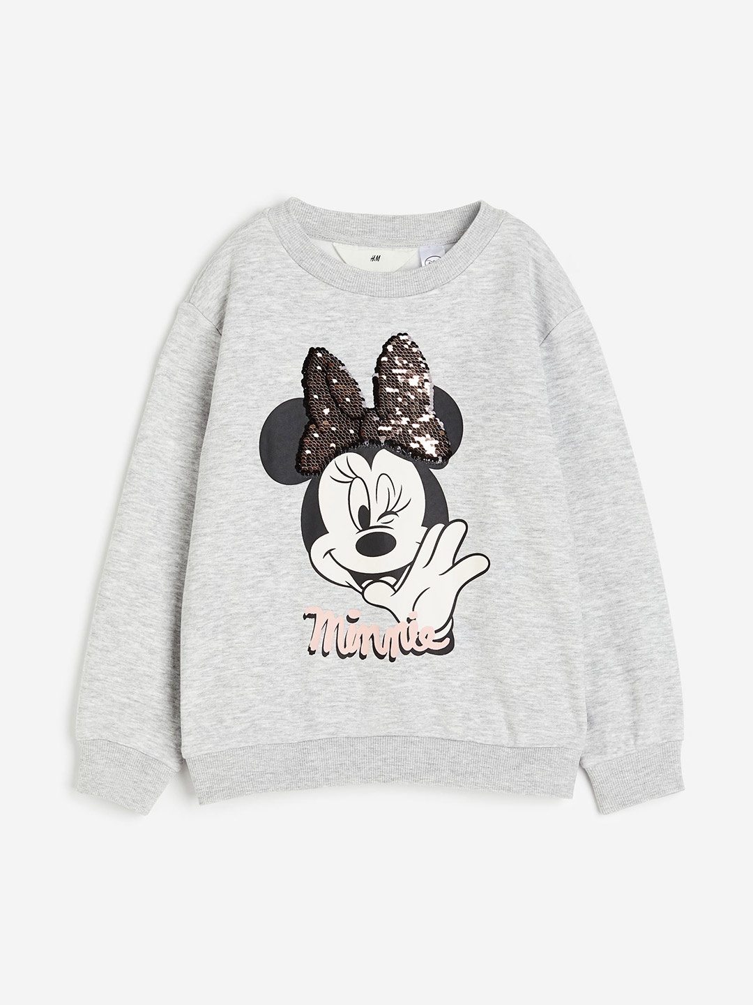 

H&M Girls Printed Sweatshirt, Grey