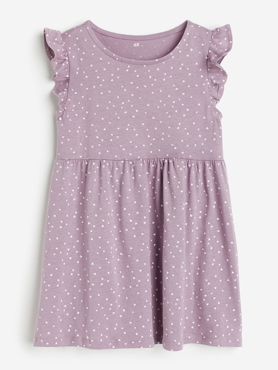 

H&M Girls Pure Cotton Patterned Dress, Purple