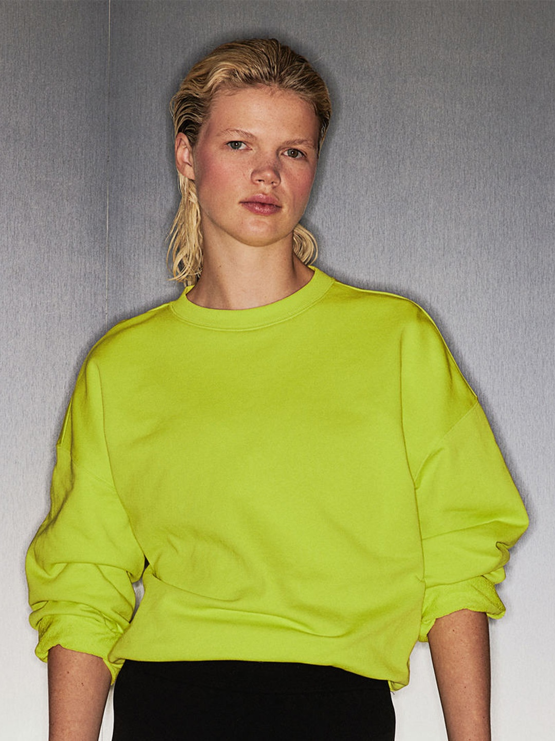 

H&M DryMove Sports Pure Cotton Sweatshirt, Green