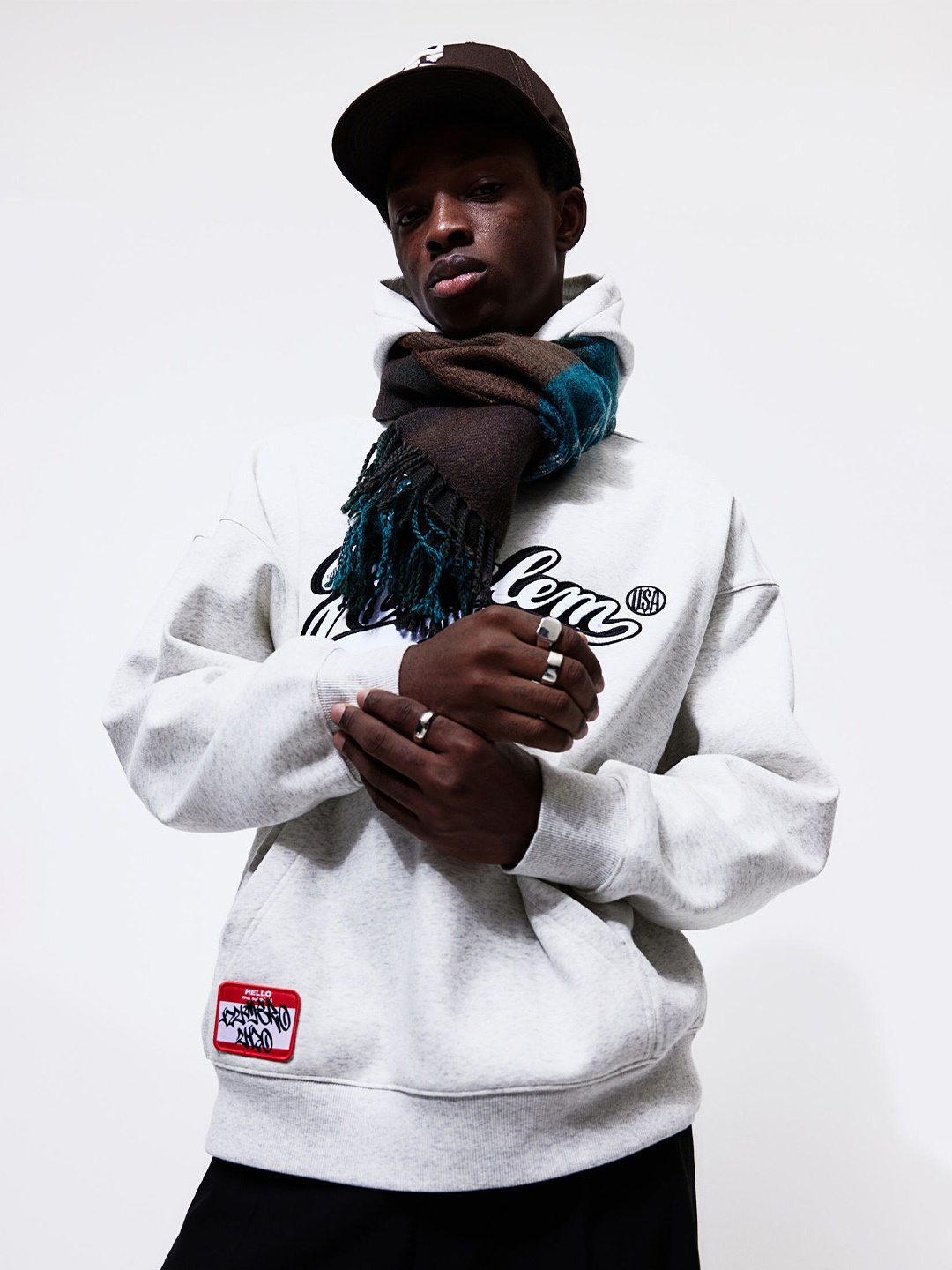 

H&M Oversized Fit Hoodie, Grey