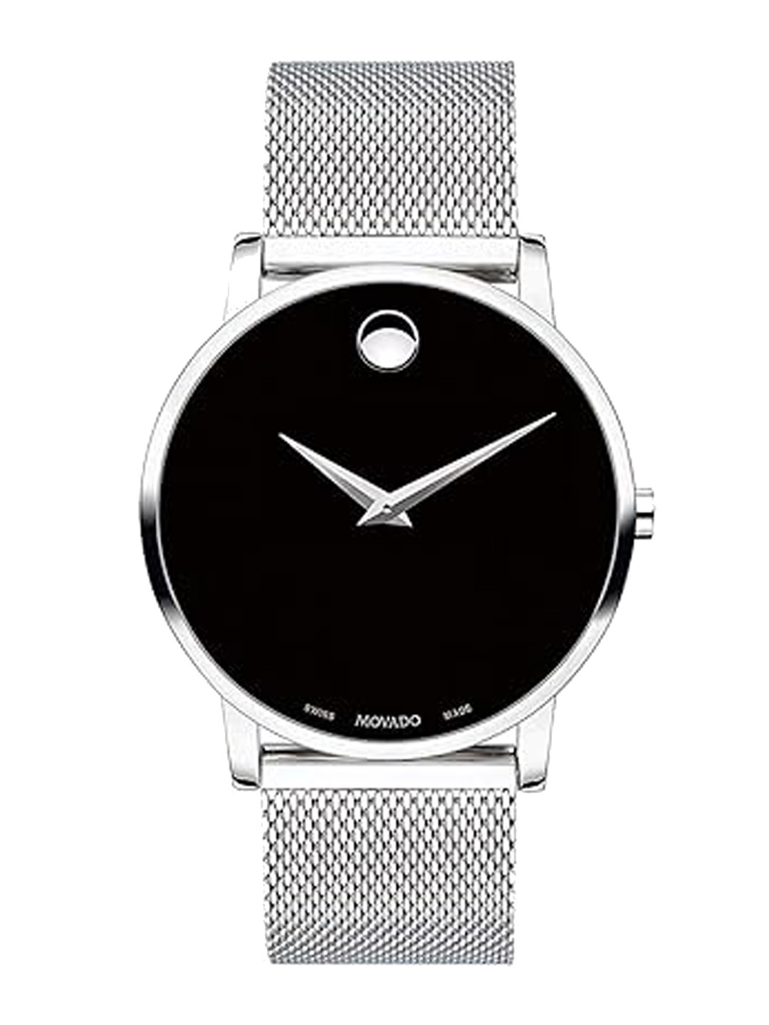 

MOVADO Museum Men Stainless Steel Bracelet Style Straps Analogue Watch 0607219, Black