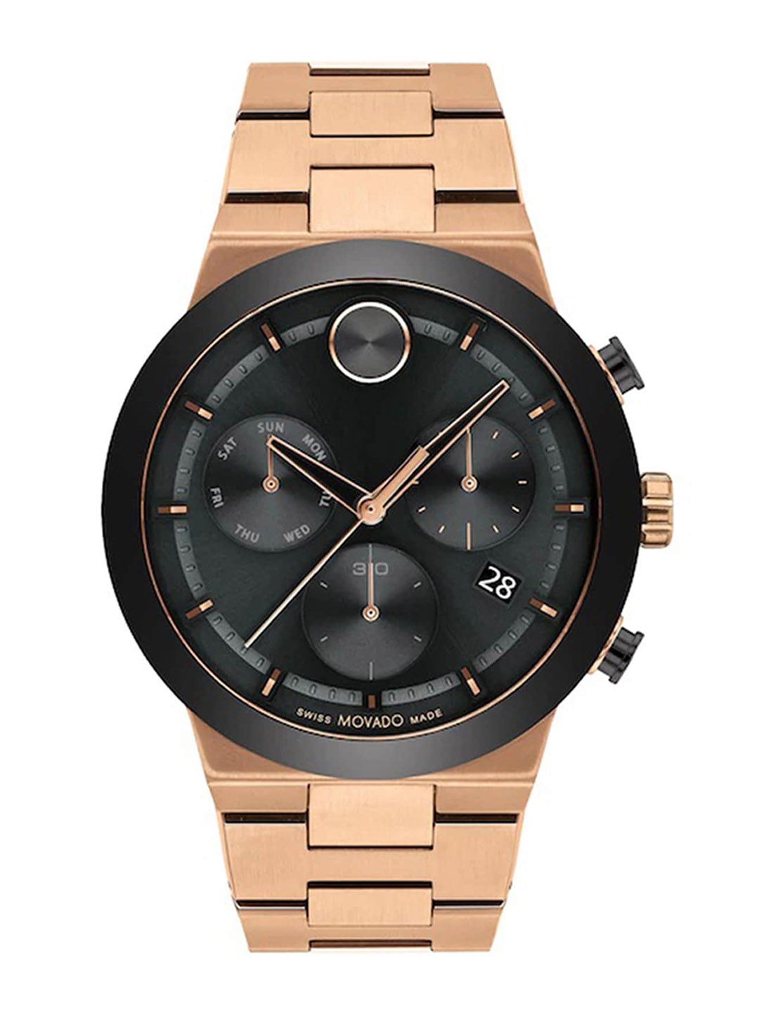

MOVADO Bold Fusion Swiss Qtz Chrono Black Round Dial Men's Watch - 3600898