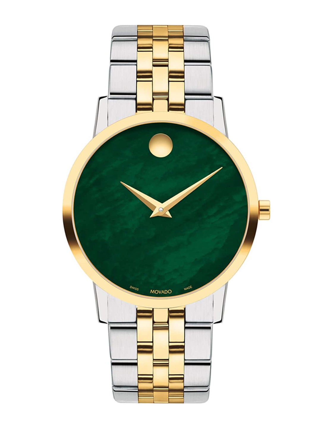 

MOVADO Women Textured Dial & Stainless Steel Straps Analogue Watch 0607631, Green