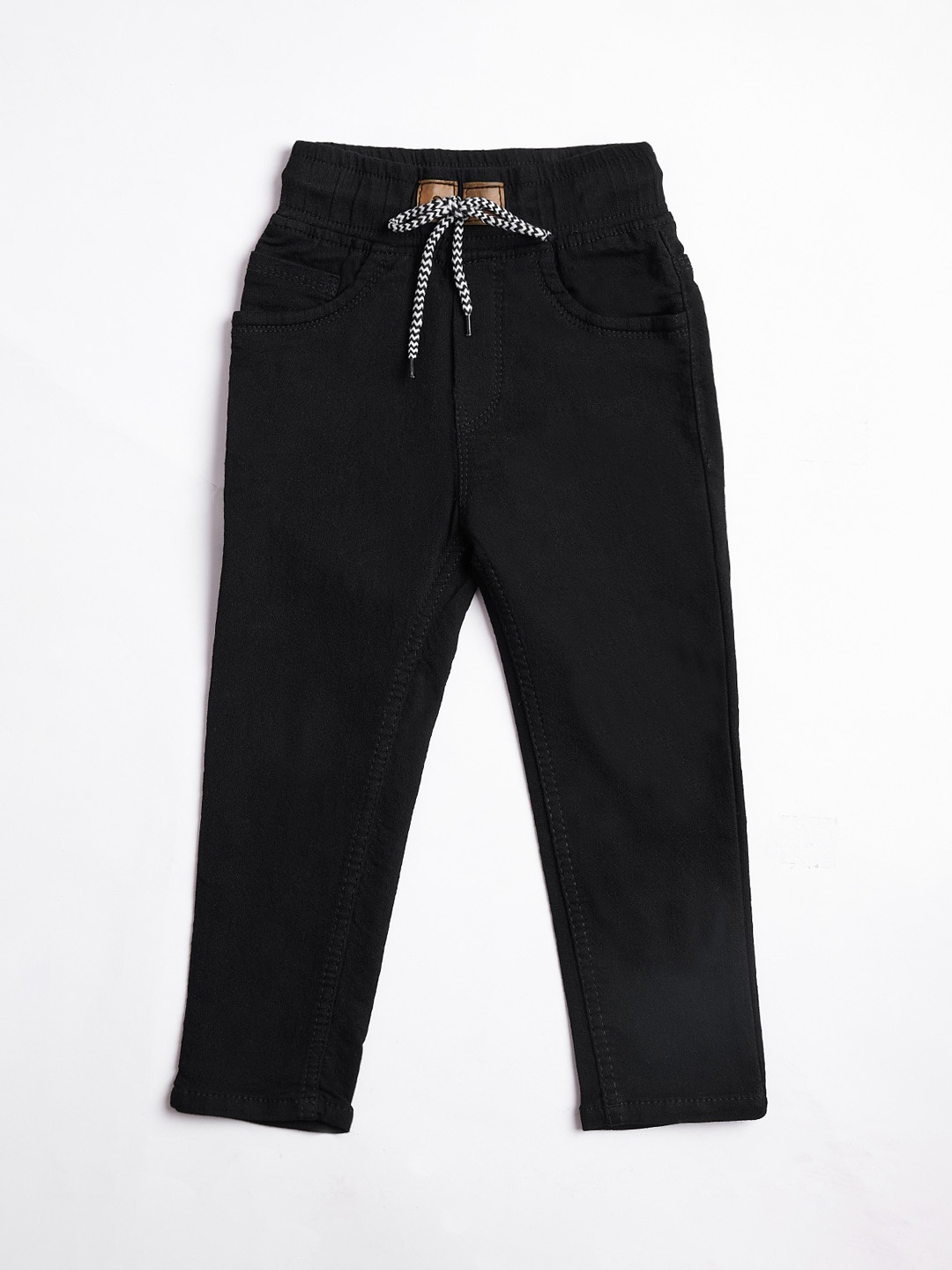 

A-Okay Girls High-Rise Stretchable Jeans, Black