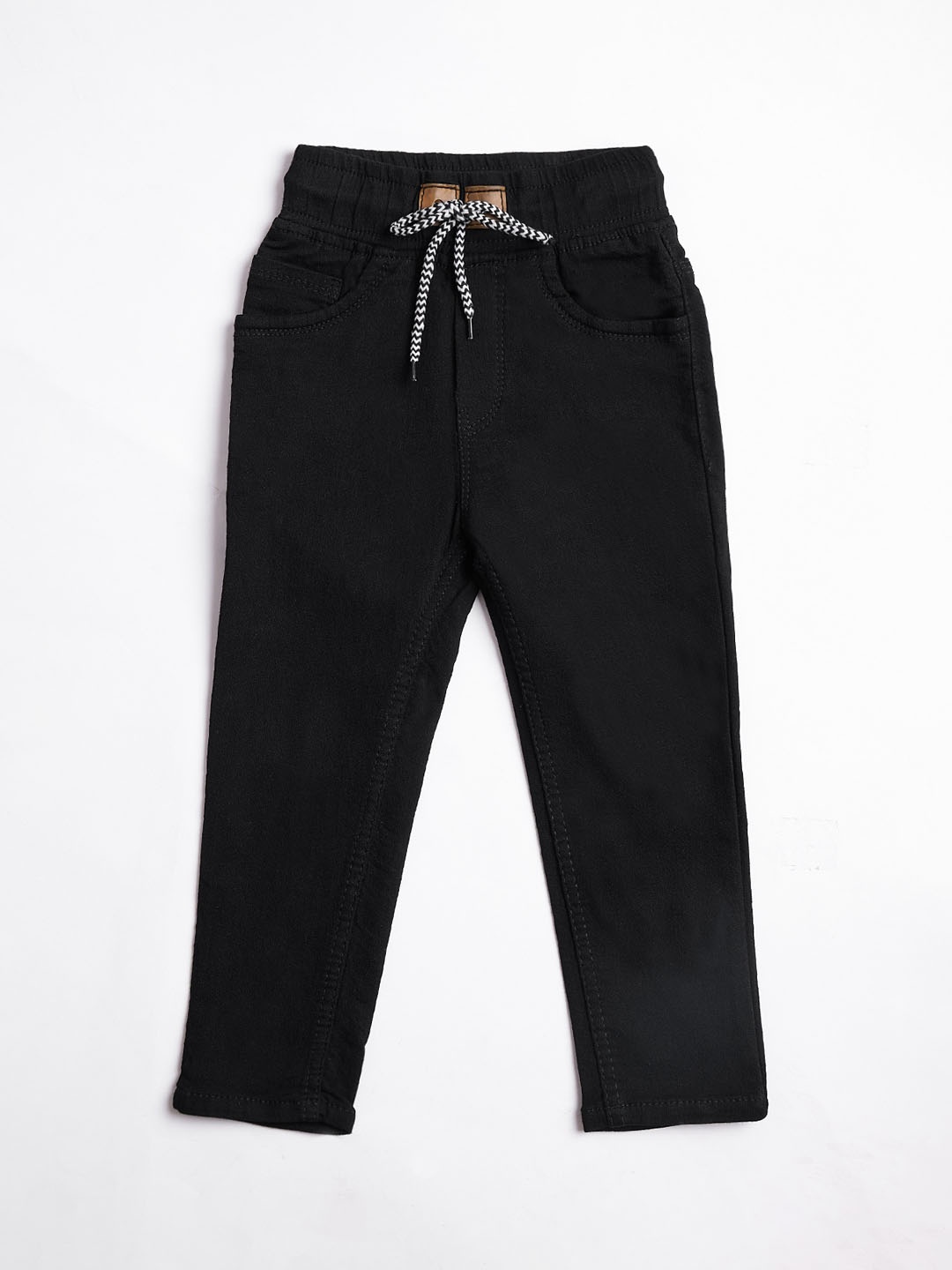 

A-Okay Kids High-Rise Stretchable Jeans, Black