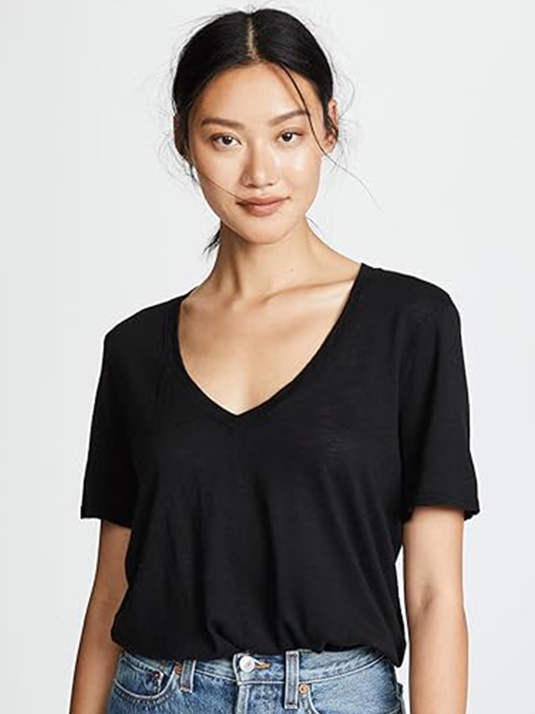 

COLOR CAPITAL Pack of 3 V-Neck Short Sleeves Top, Multi