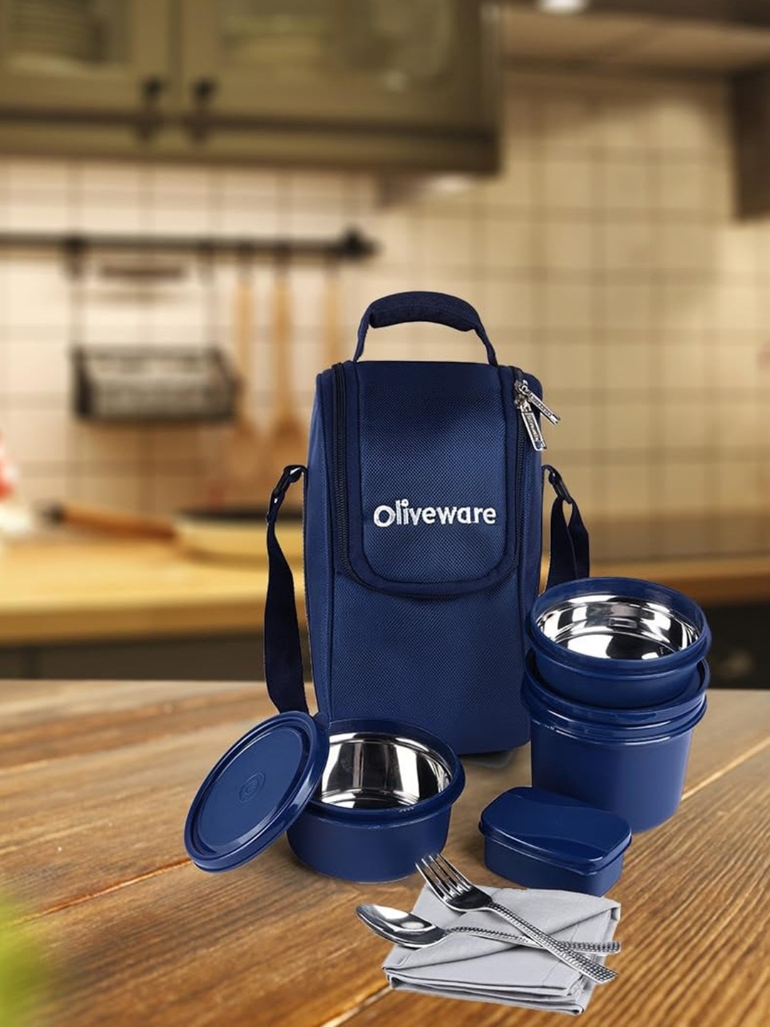 

SOPL-OLIVEWARE Blue Stainless Steel Kitchen Storage