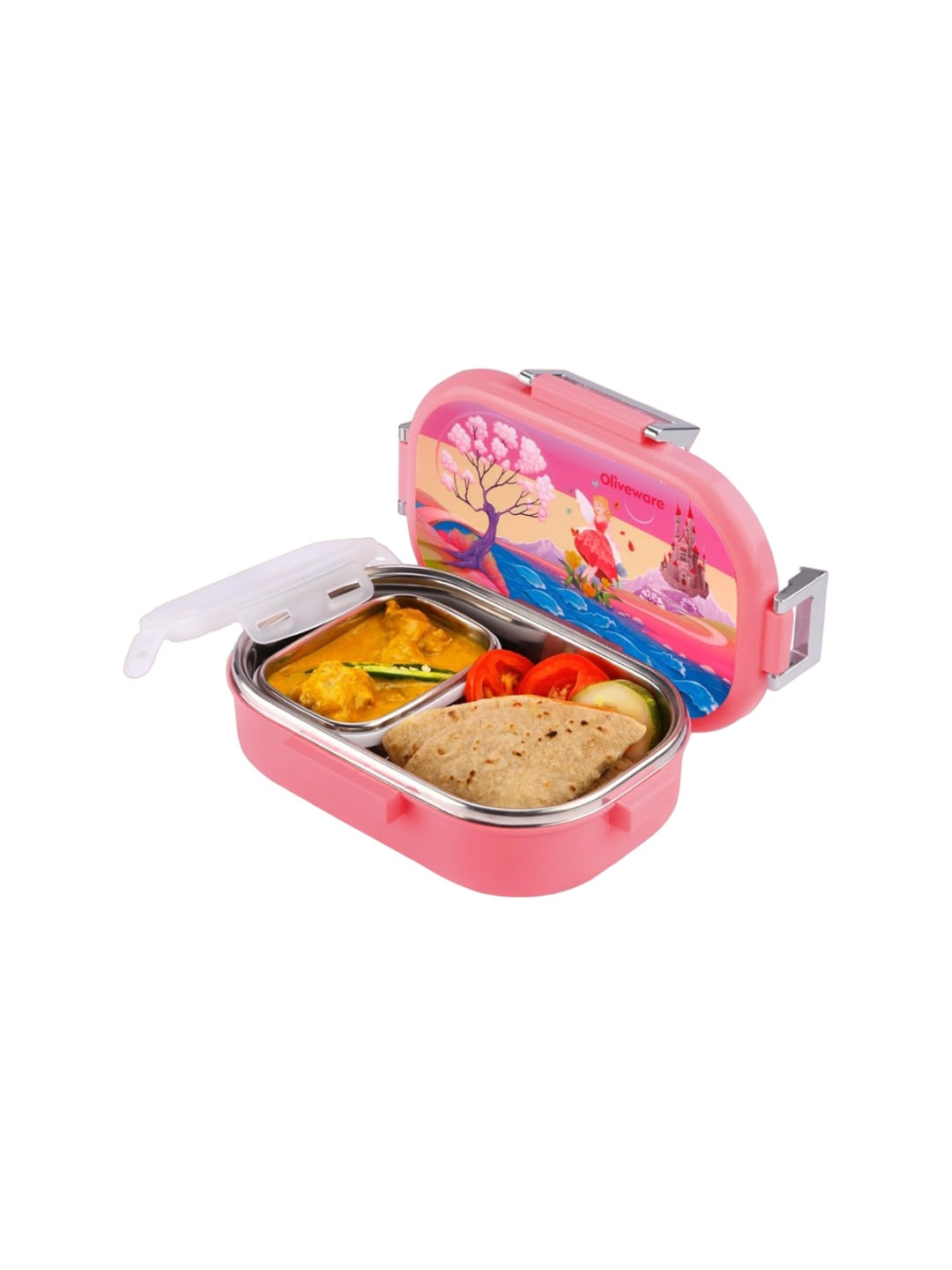 

SOPL-OLIVEWARE Pink Stainless Steel Lunch Box 700 ml