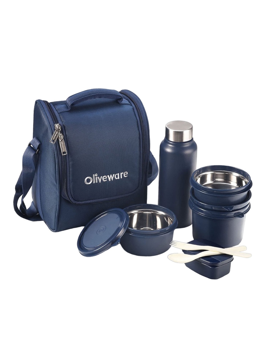 

SOPL-OLIVEWARE Blue Stainless Steel Lunch Box