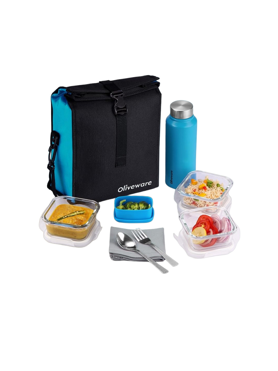 

SOPL-OLIVEWARE Blue Glass Kitchen Storage