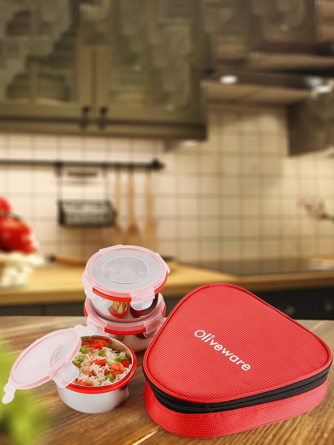 

SOPL-OLIVEWARE Red Kitchen Storage