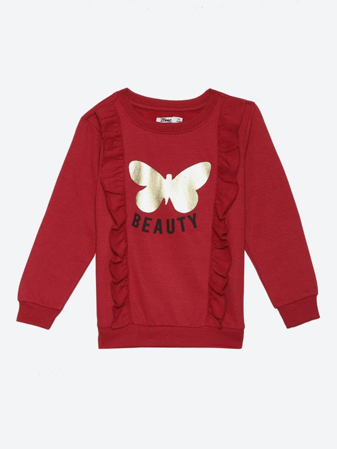 

2Bme Girls Graphic Printed Sweatshirt, Maroon