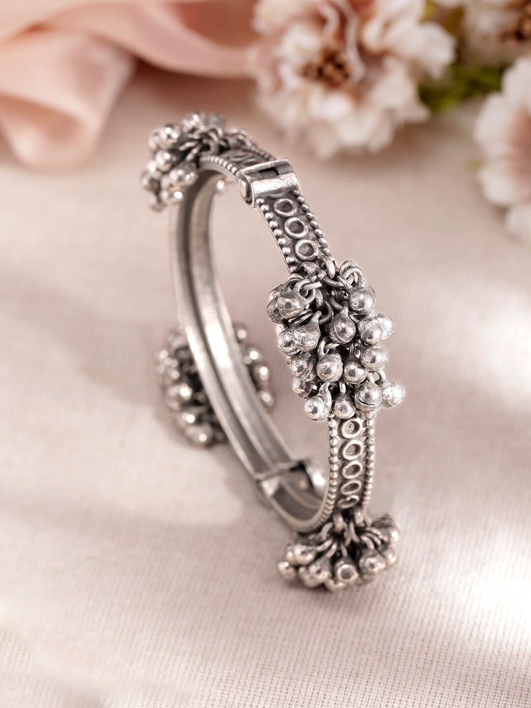 

Rubans Silver-Plated Bangle-Style Bracelet