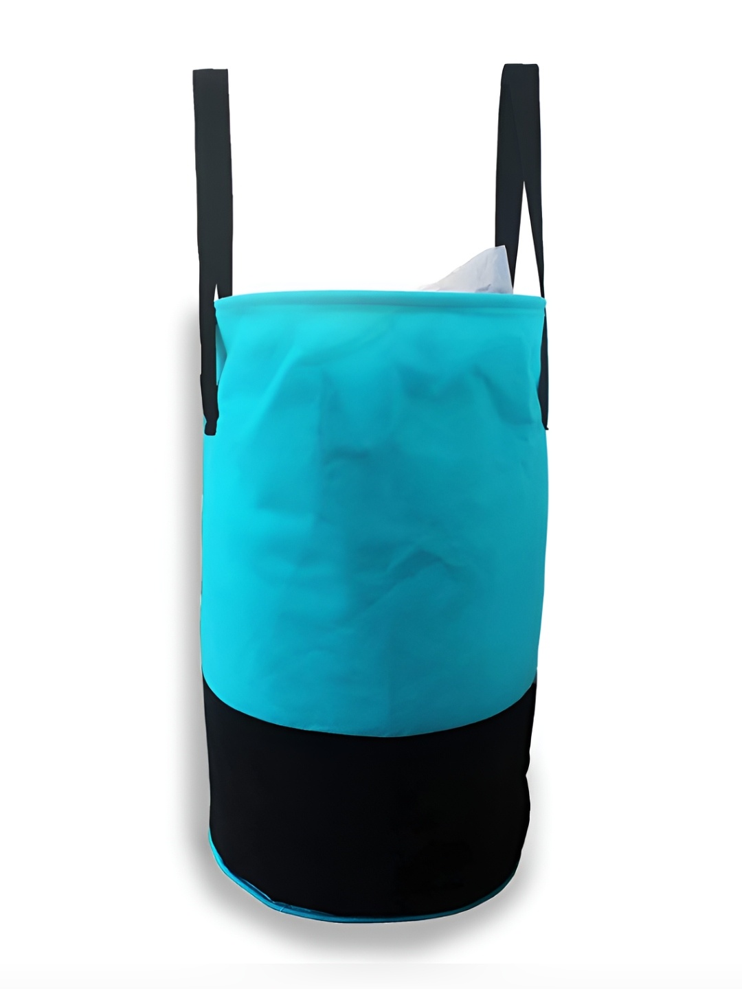 

CASA-NEST Blue & Black Colourblocked Foldable Laundry Bag