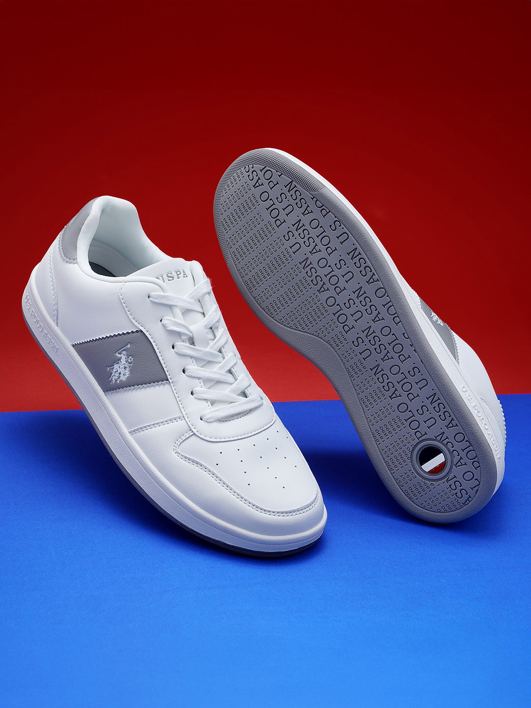 

U.S. Polo Assn. Men Cuss Retro Court Sneakers, White
