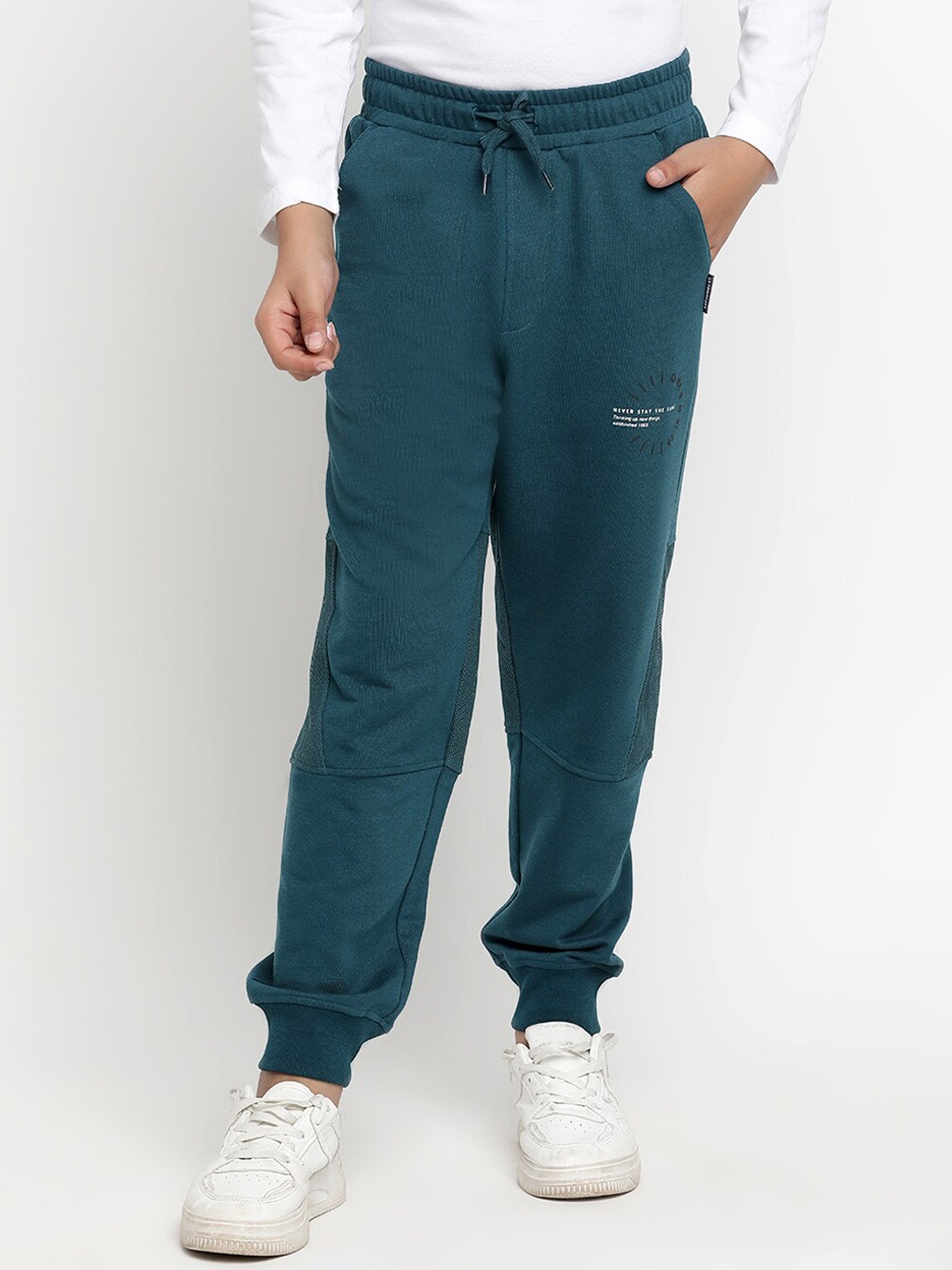 

Lil Tomatoes Boys Mid Rise Joggers, Teal