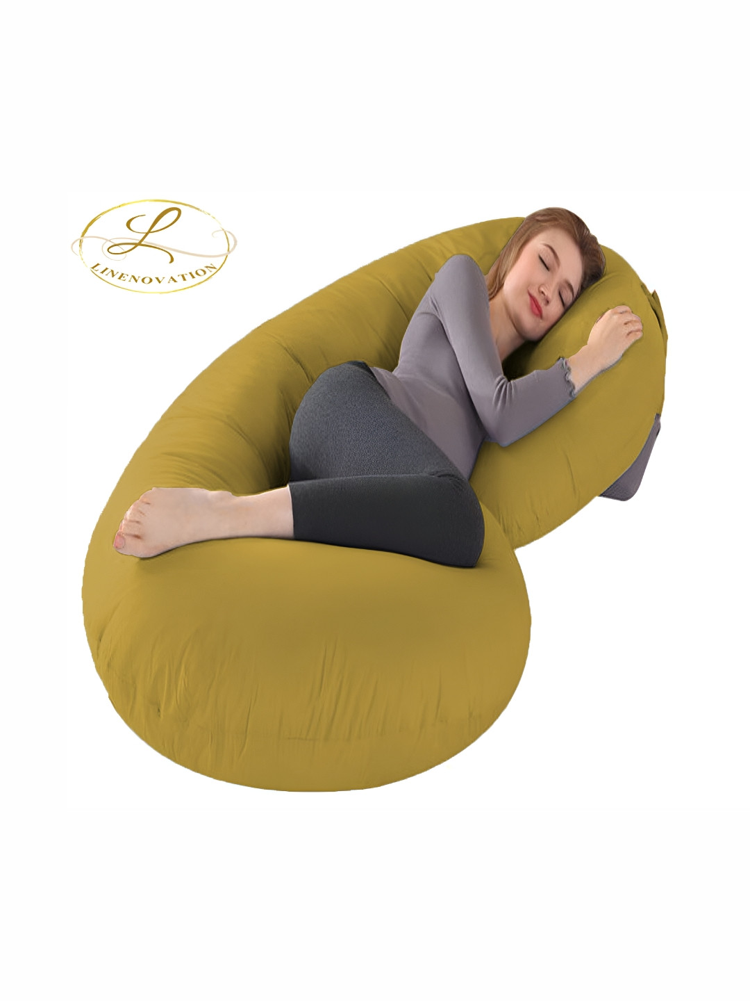 

LINENOVATION White Fibre Filled Polycotton Lightweight Maternity Pillow