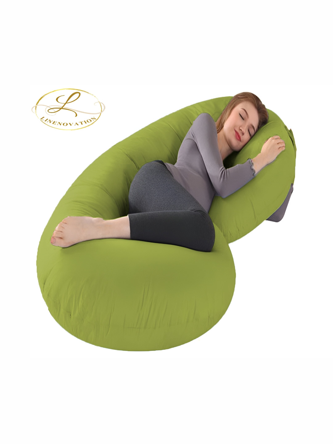 

LINENOVATION Green Fibre Filled Lightweight Maternity Pillow