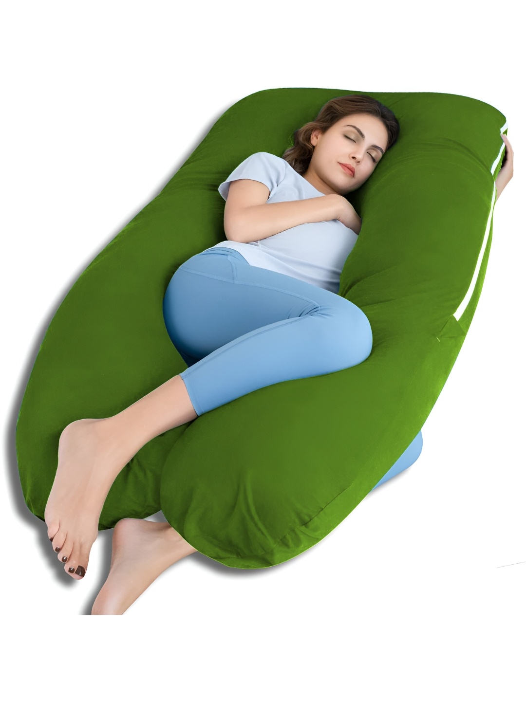 

LINENOVATION Green Fibre Filled Polycotton Lightweight Maternity Pillow