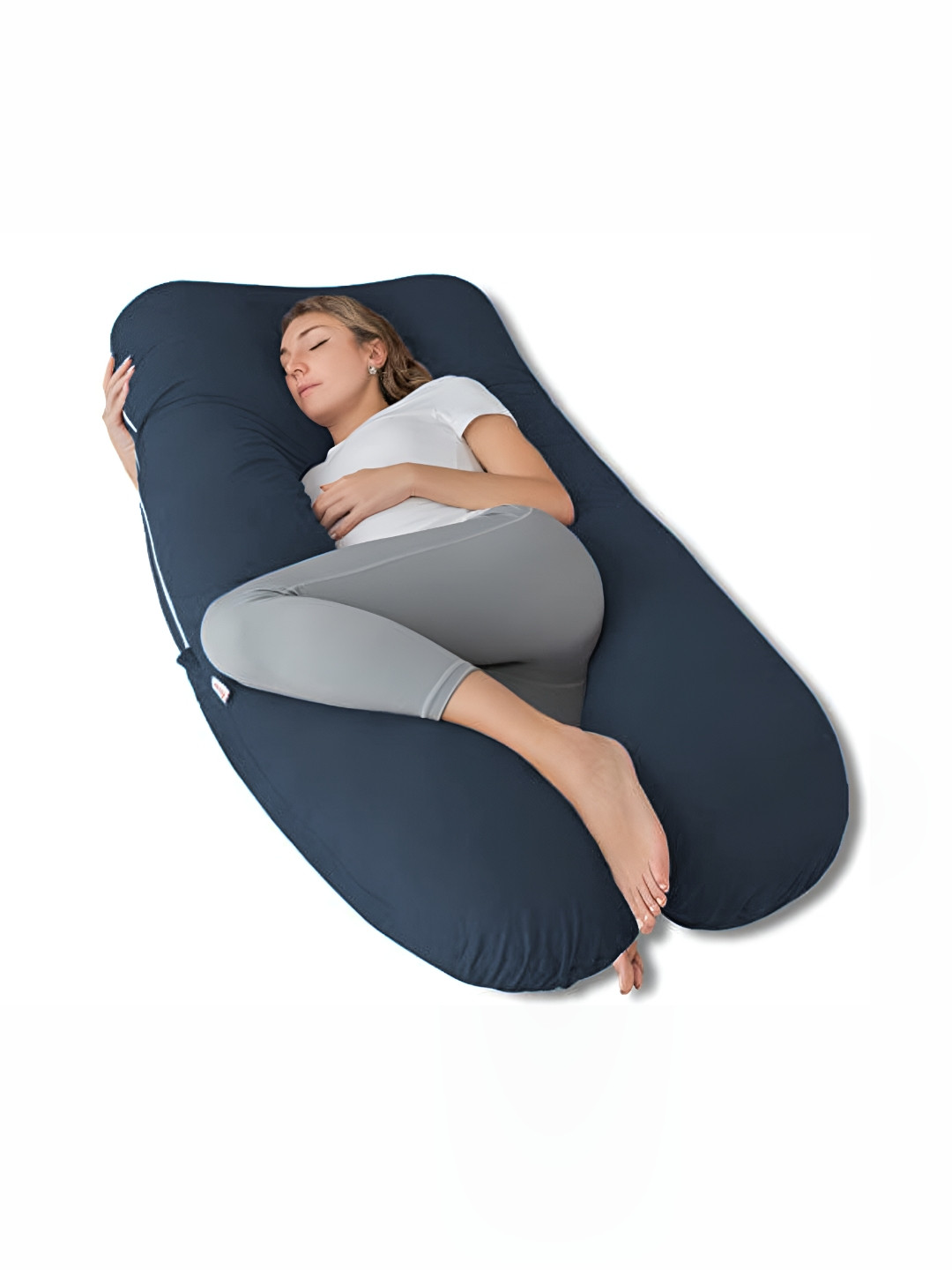 

LINENOVATION Blue Fibre Filled Lightweight Maternity Pillow
