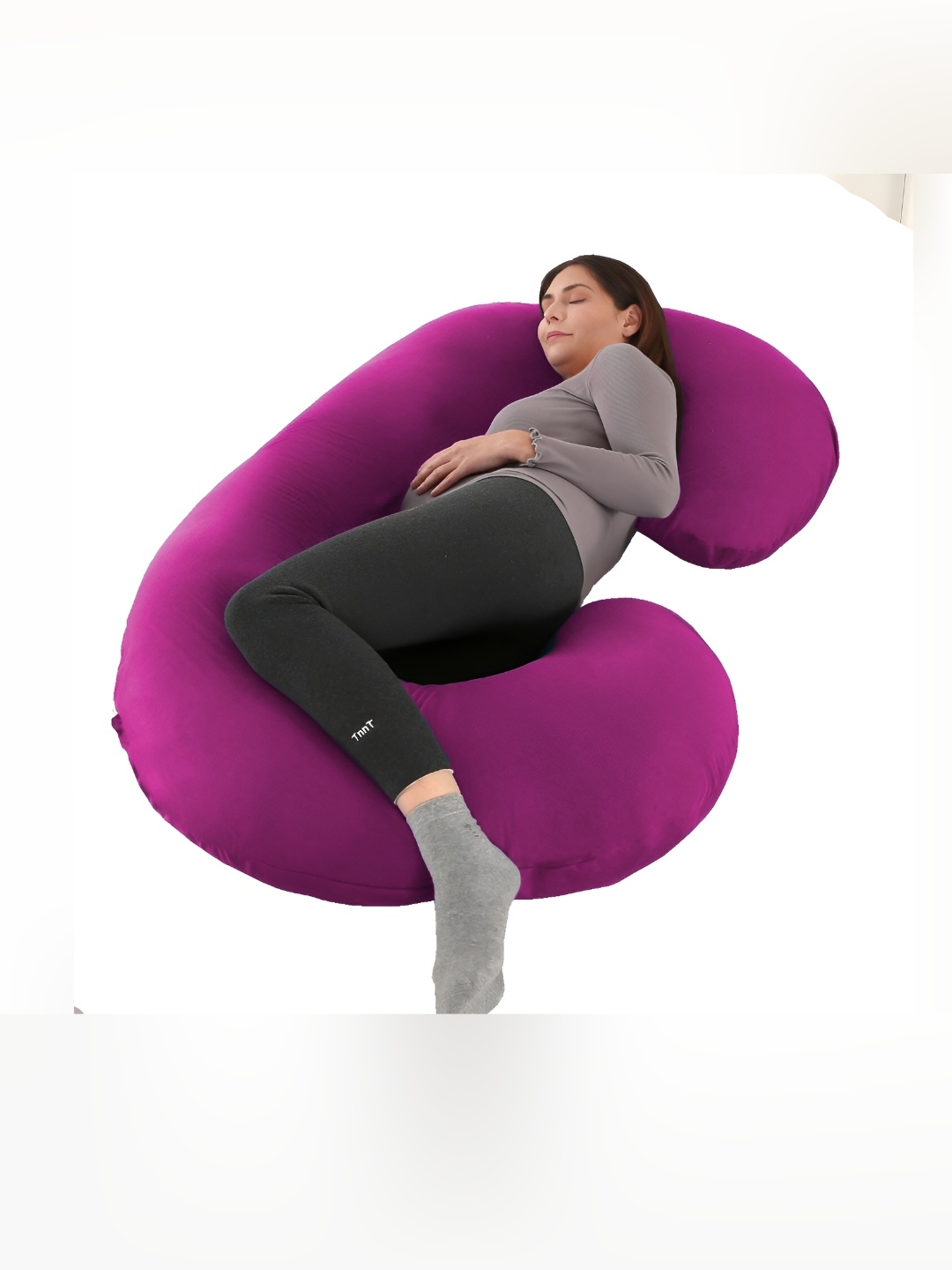 

LINENOVATION Pink Fibre Filled Lightweight Maternity Pillow
