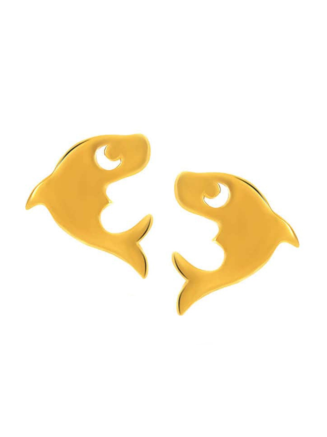 

SENCO Kids 22KT Gold Mermaid Dolphin Stud Earrings1.0 gm