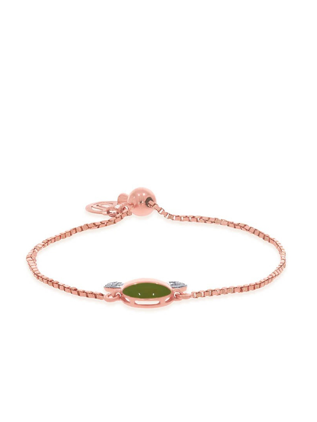 

SENCO Kids 14KT Rose Gold Mickey Diamond Studded Bracelet-2.0 gm