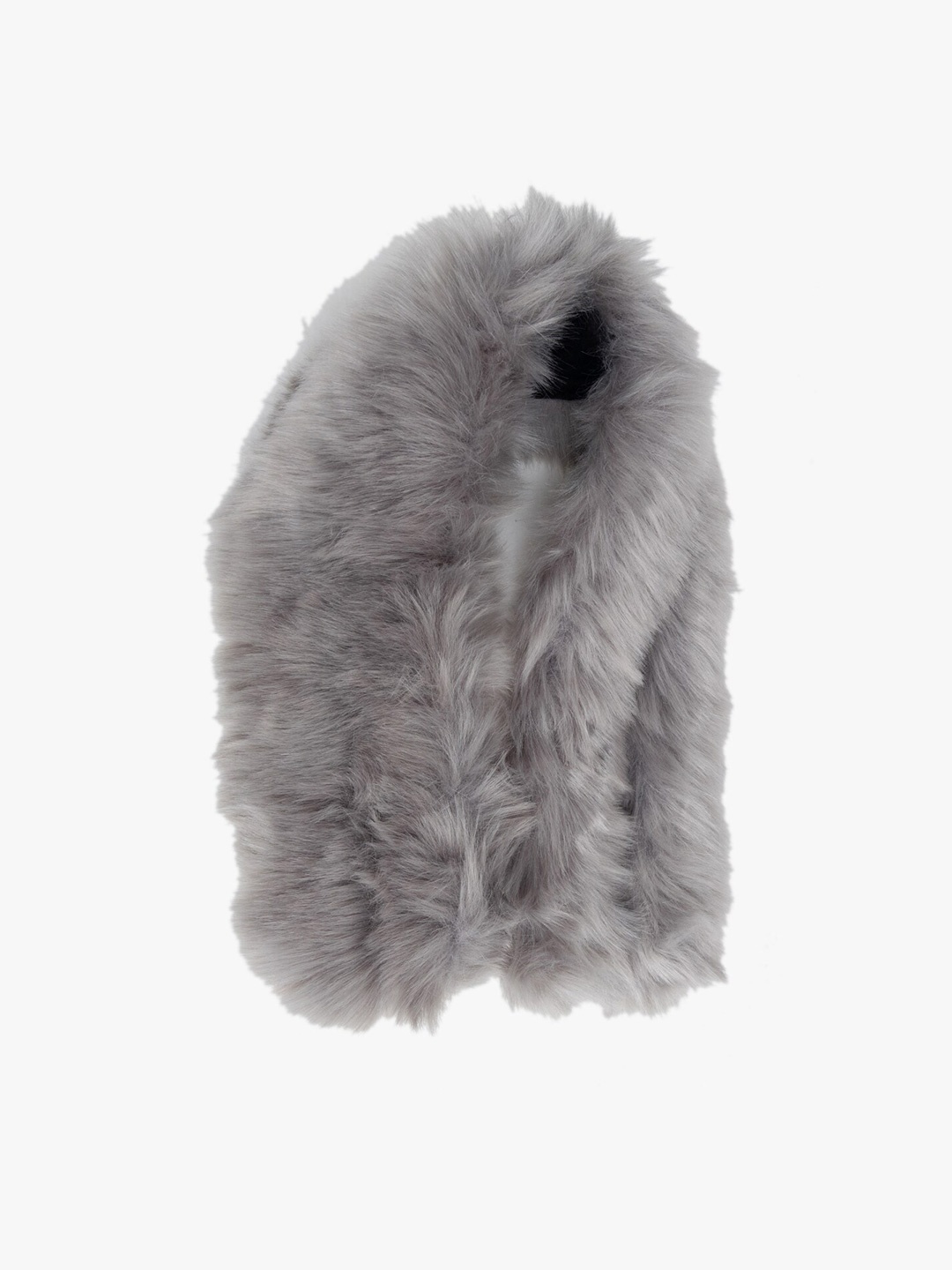 

Kazo Woollen Fur Scarf, Grey