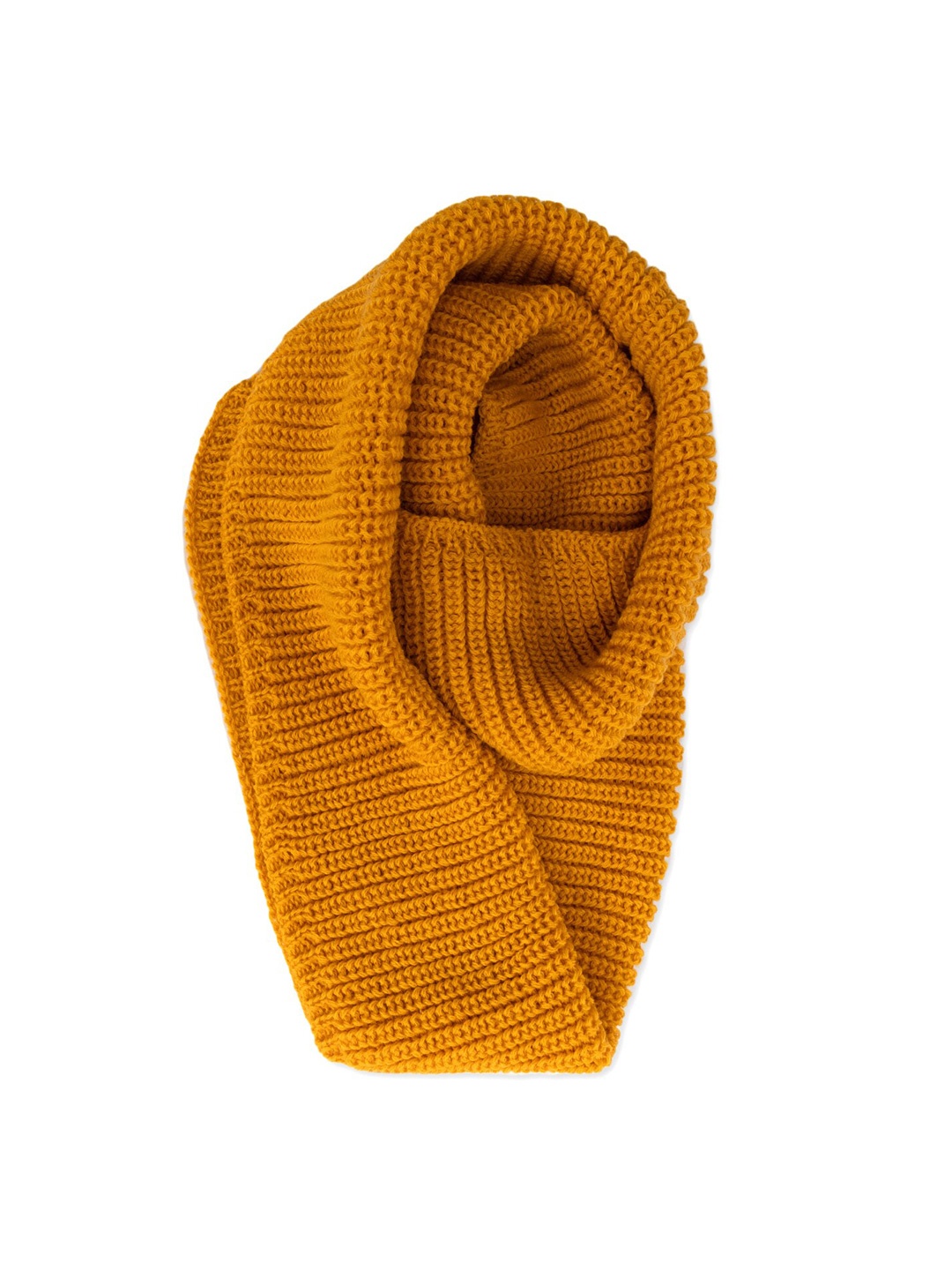 

Kazo Ribbed Acrylic Scarf, Mustard