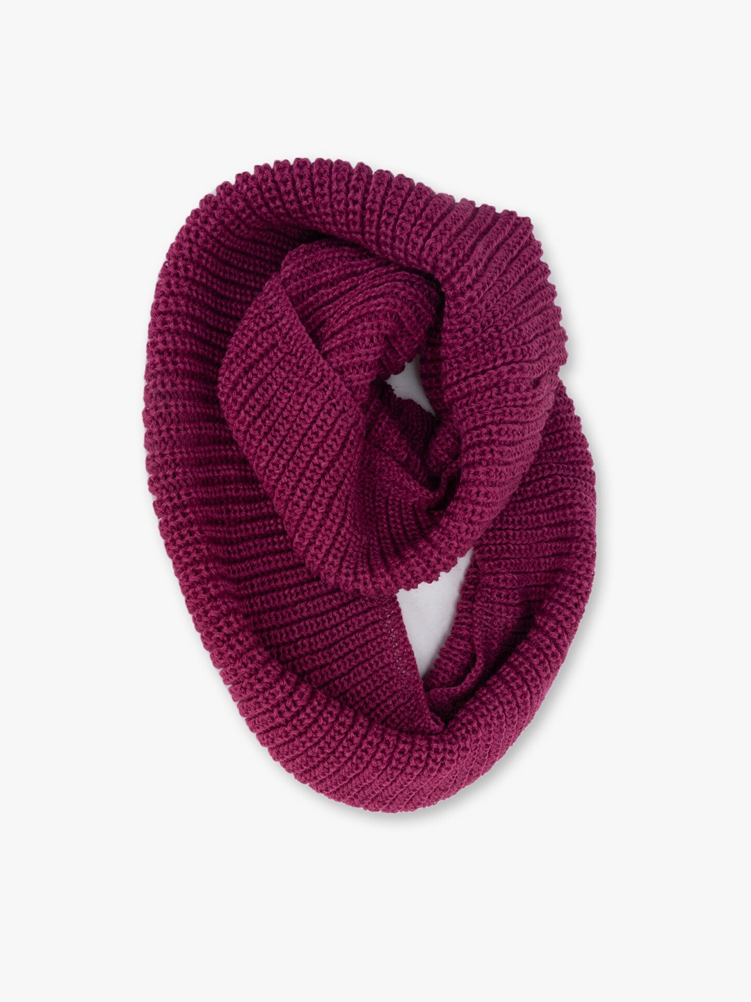 

Kazo Ribbed Acrylic Scarf, Pink