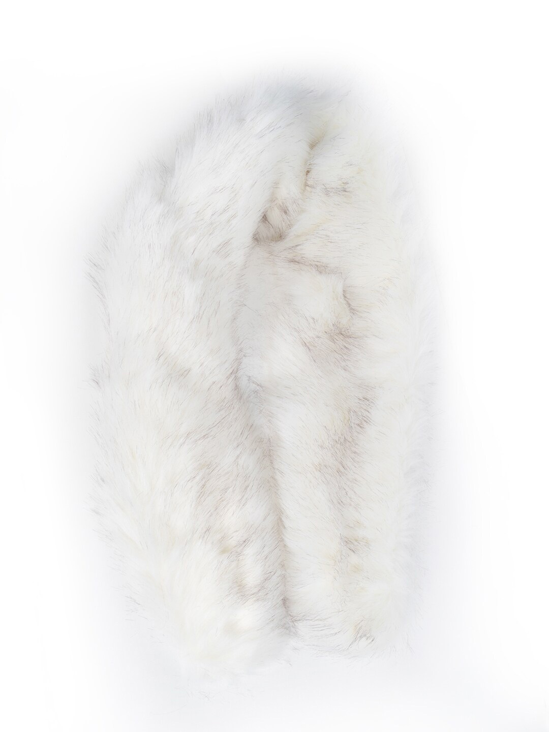 

Kazo Women Fur Woolen Scarf, White