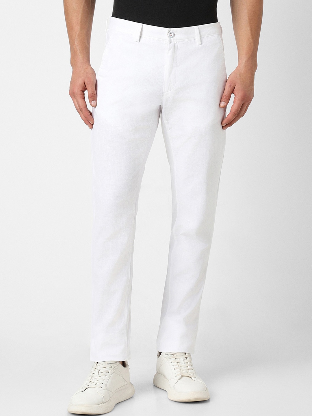 

Van Heusen Sport Men Slim Fit Mid-Rise Pure Cotton Trouser, White