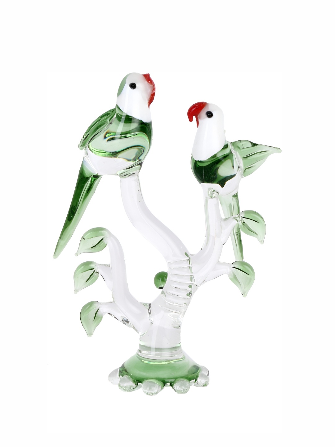 

Afast Transparent Green Bird Couple Showpiece