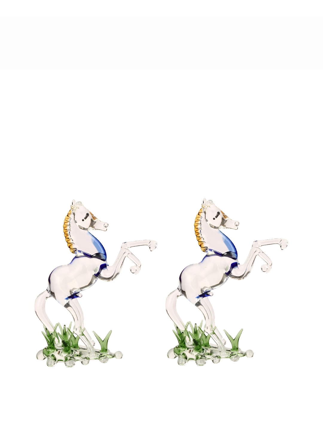 

Afast Transparent Mighty Hair Horse Showpiece
