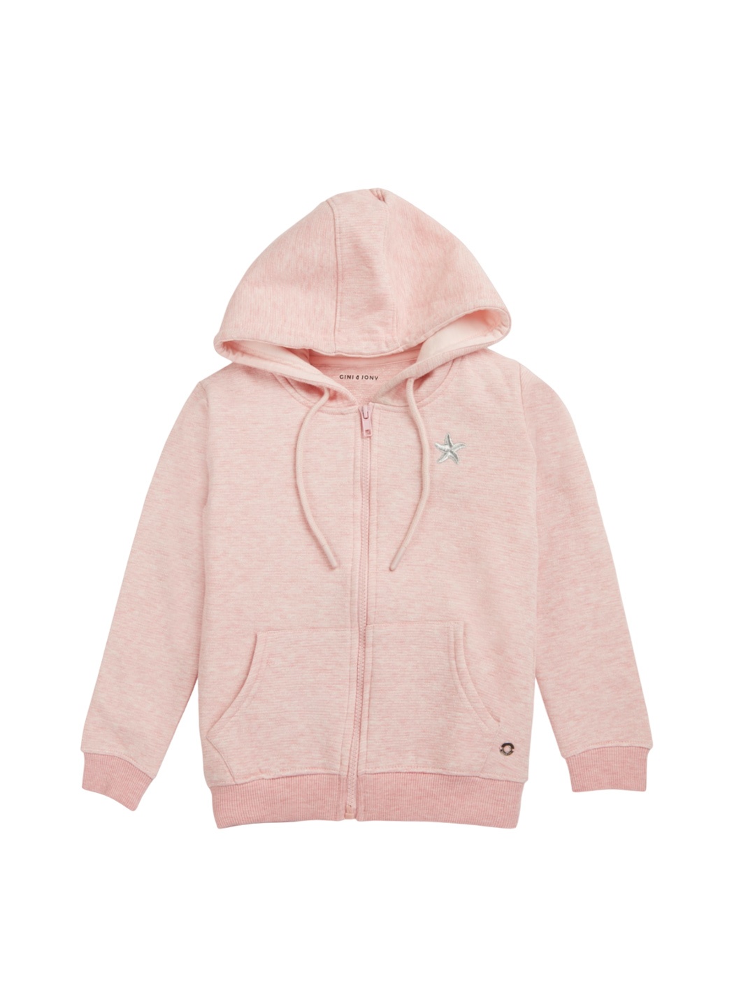 

Gini and Jony Girls Hooded Fleece Bomber Jacket, Pink