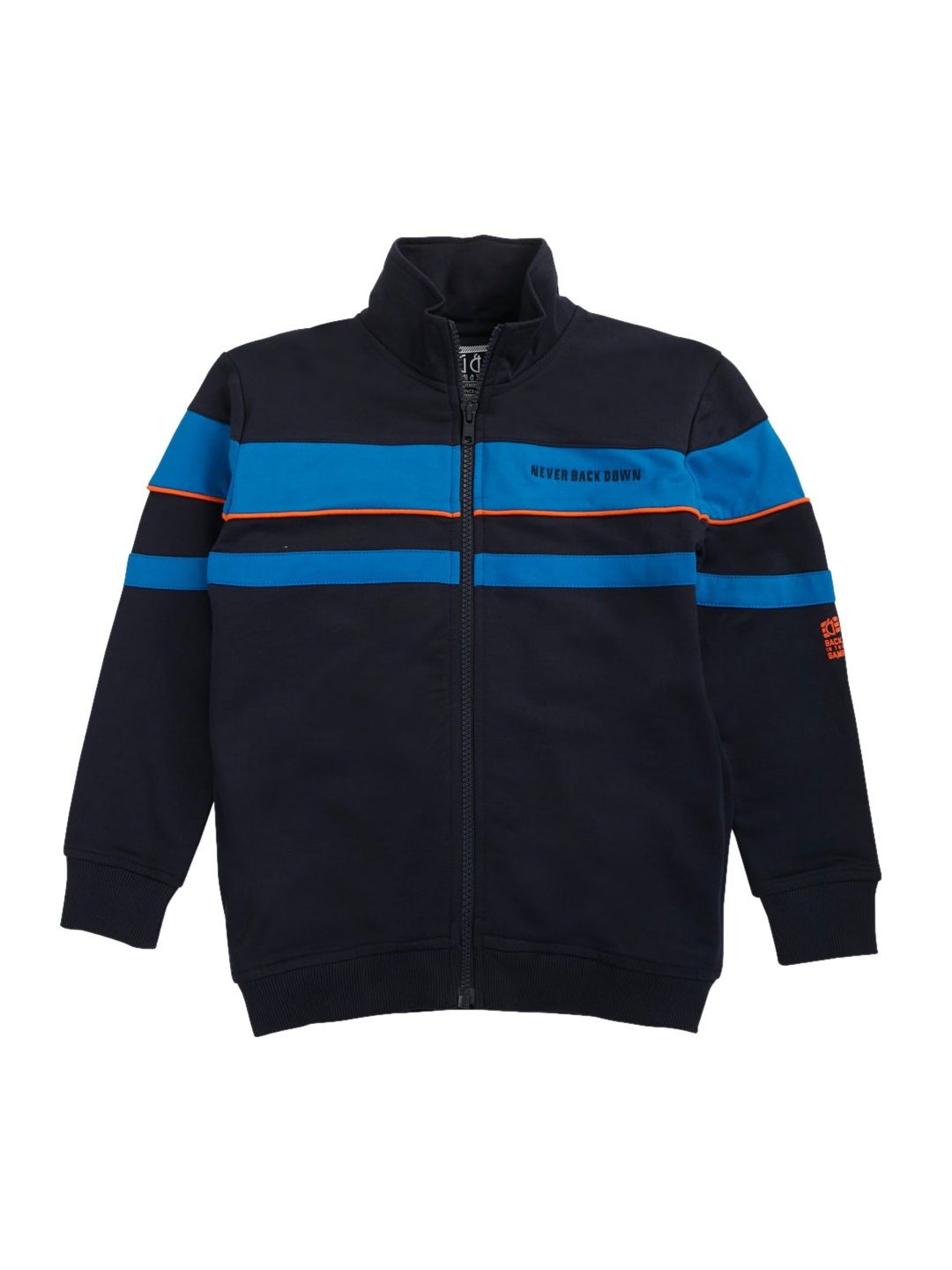 

Gini and Jony Boys Mock Collar Cotton Bomber Jacket, Navy blue