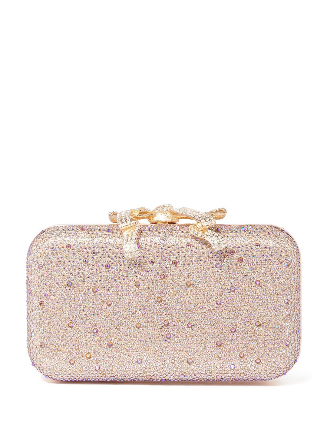 

Forever New Pink Embellished Box Clutch