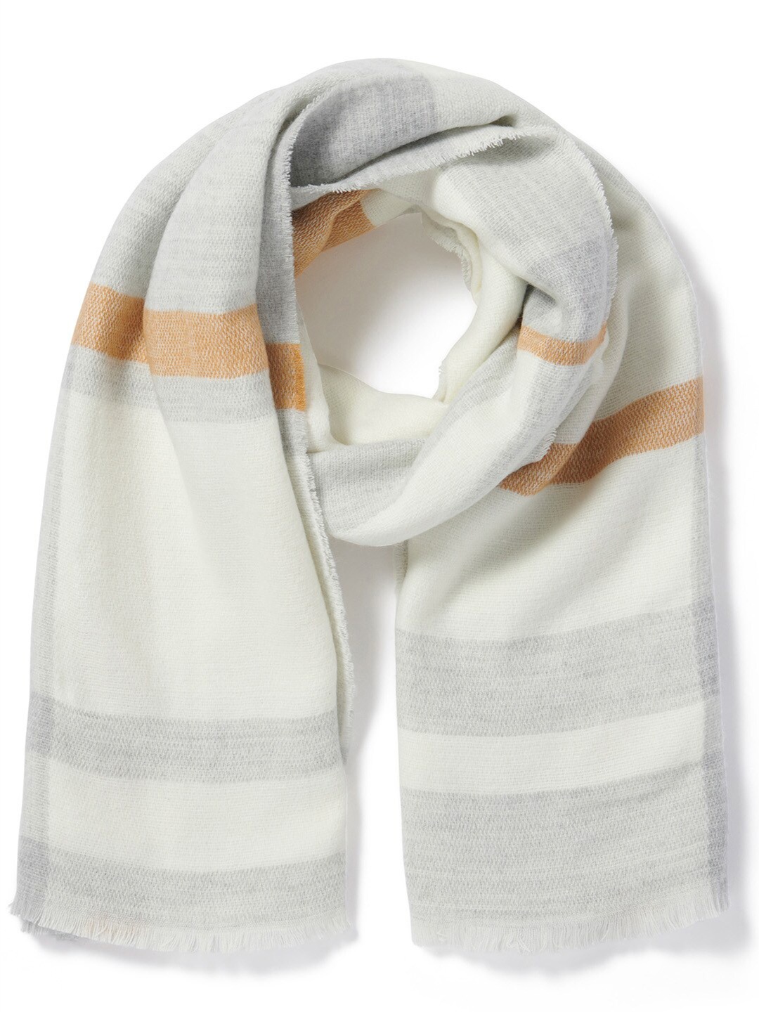 

Forever New Checked Acrylic Scarf, Off white