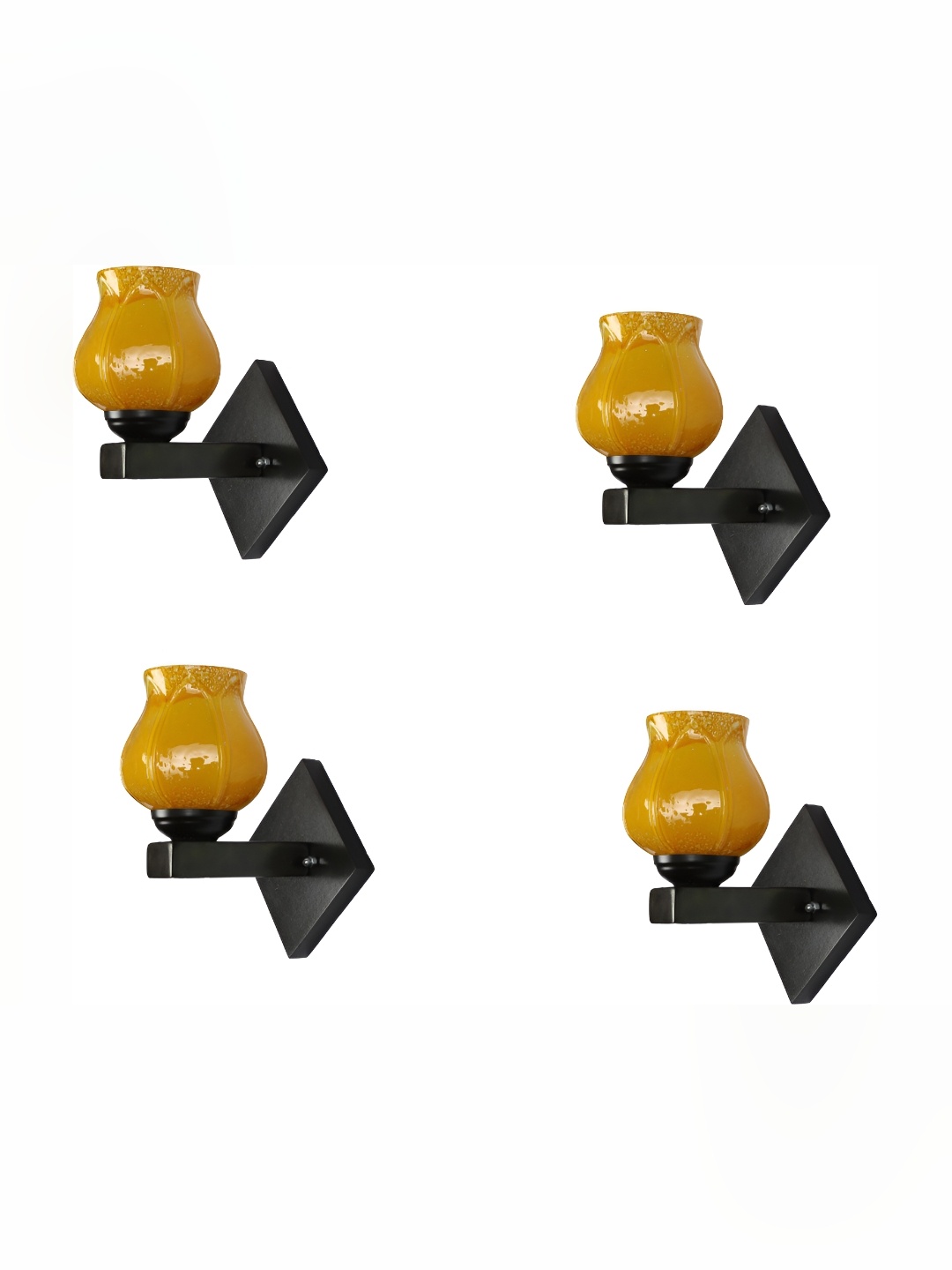 

Afast Yellow 4 Pcs Glass Wall Lamp
