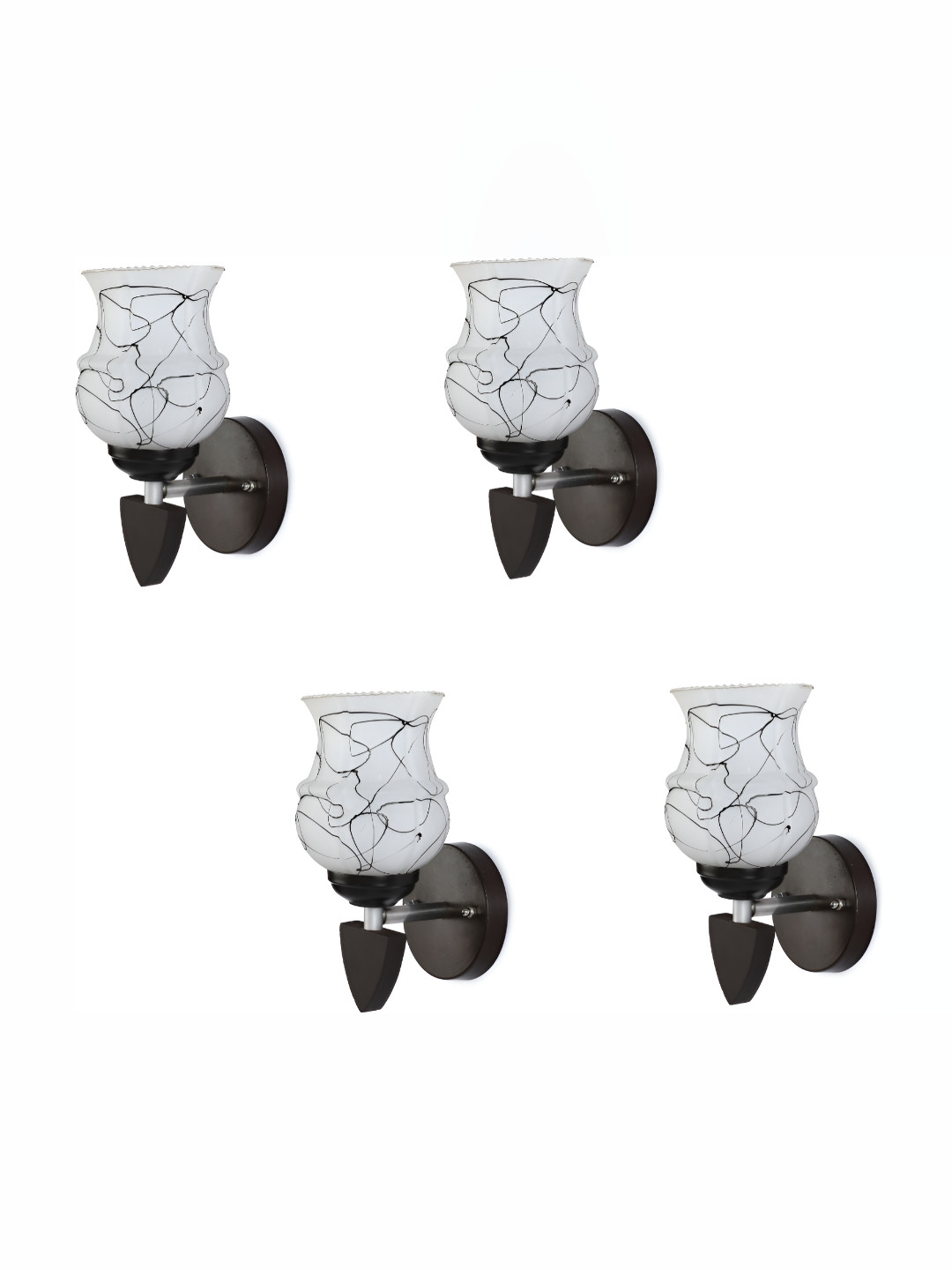 

Afast Black 4 Pieces Glass Wall Lamp