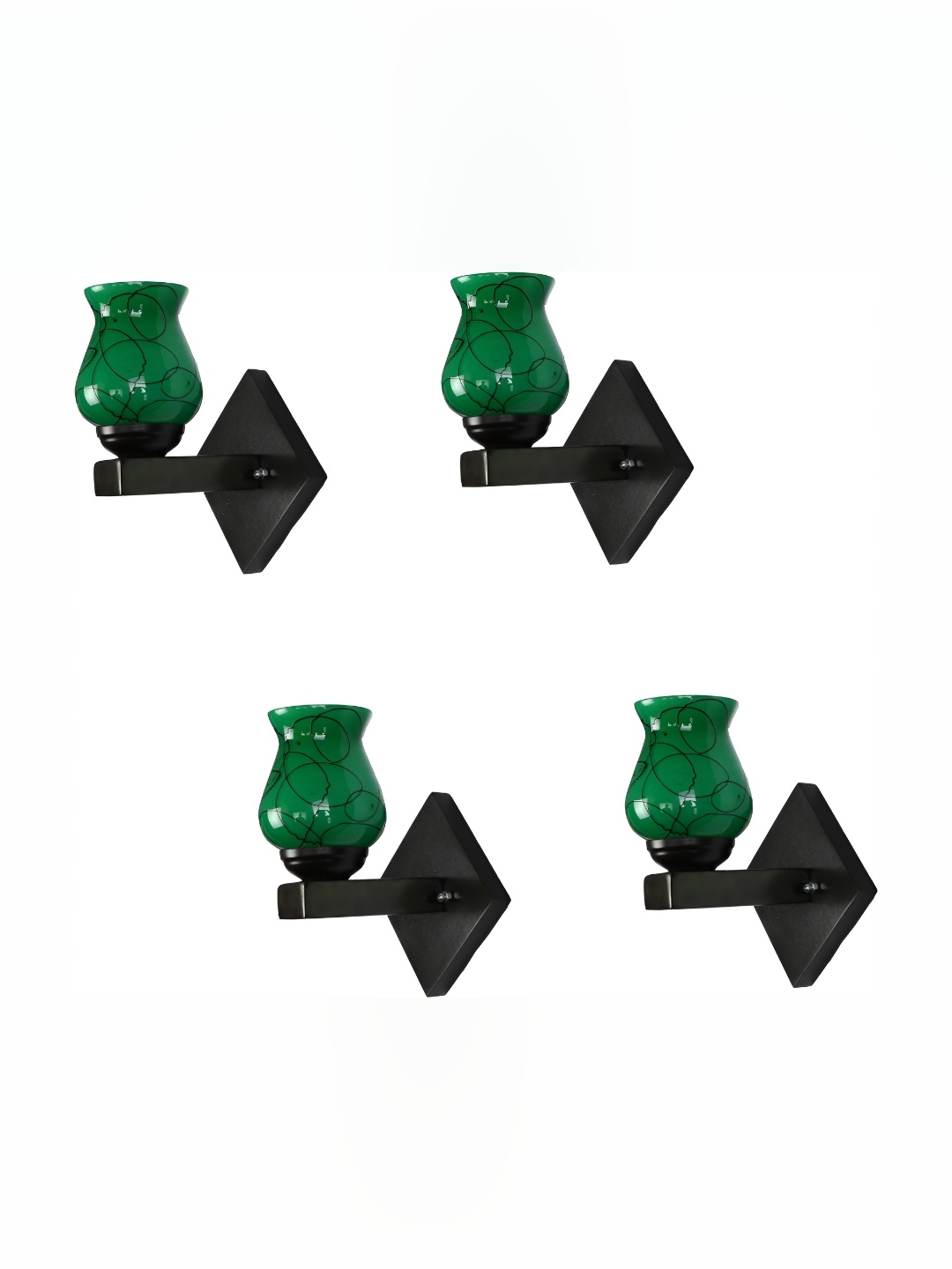 

Afast Green 4 Pieces Glass Wall Lamp