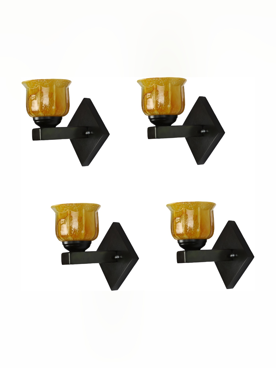 

Afast Yellow & Black 4 Pieces Contemporary Glass Wall Lamp
