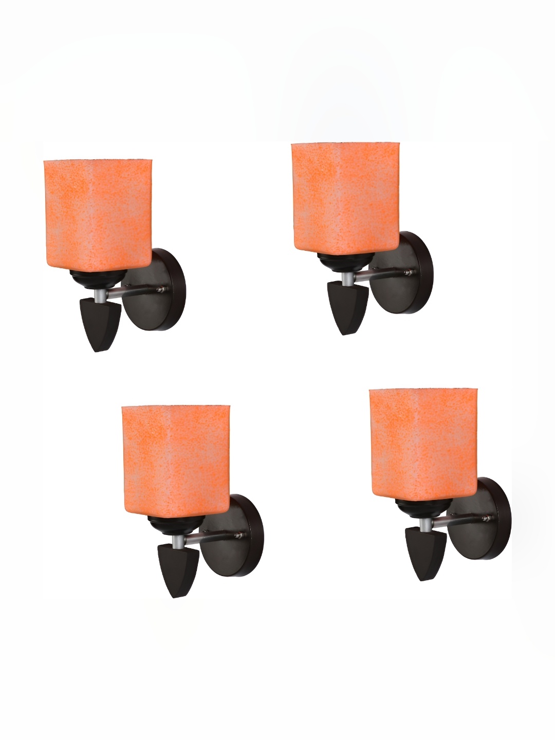 

Afast Orange 4 Pieces Contemporary Glass Wall Lamps